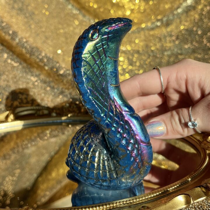 Titanium Aura Quartz Snake