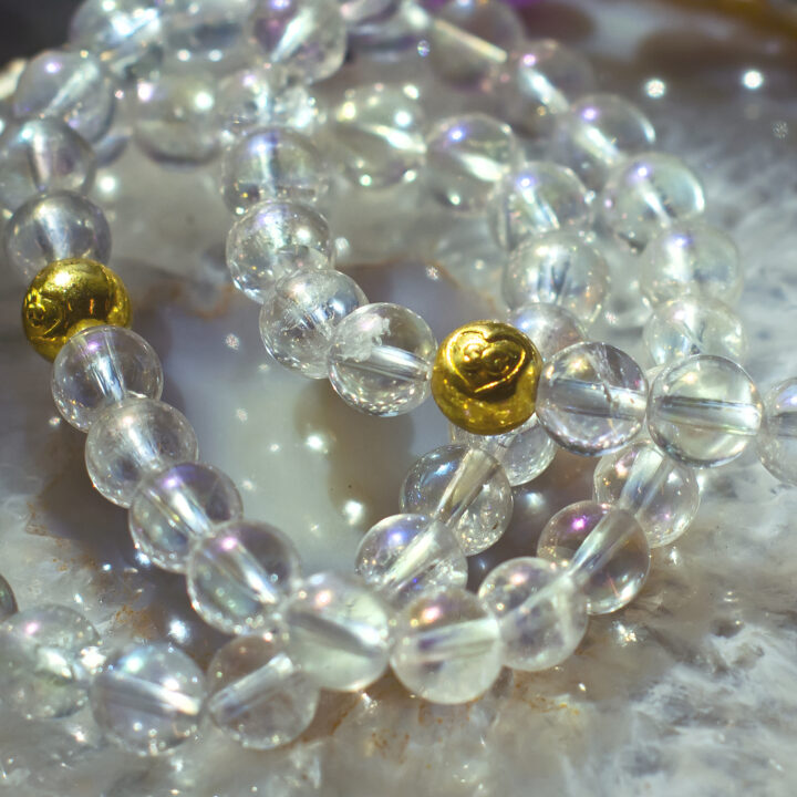 Celestial Guidance Angel Aura Quartz Bracelet