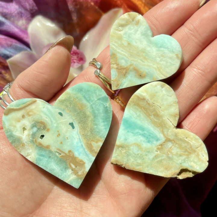 Empaths Blue Aragonite Heart