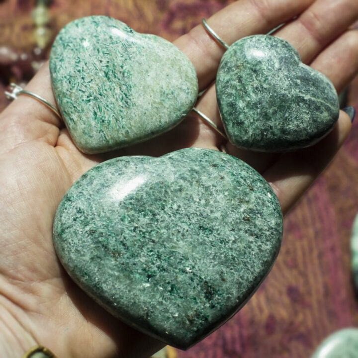 Green Kyanite Healing Heart