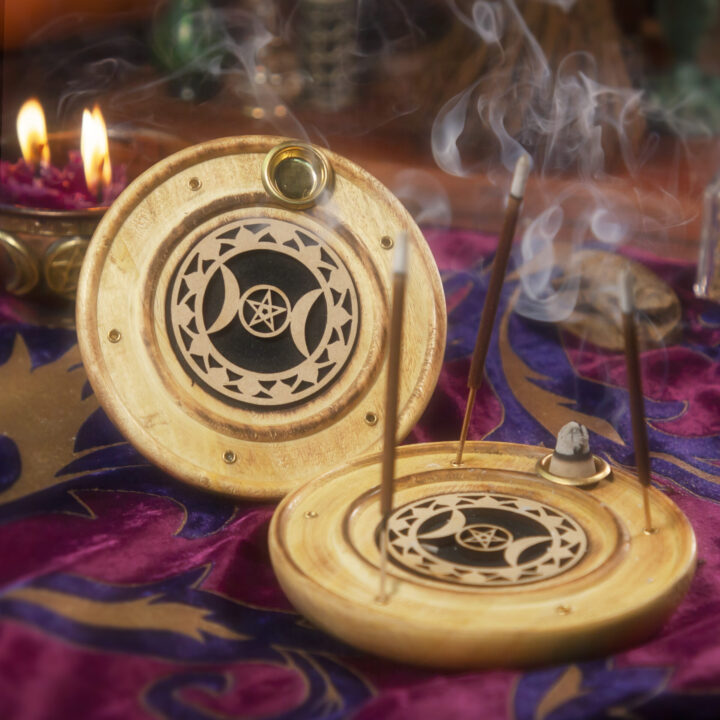 Triple Moon Magic Incense Holder