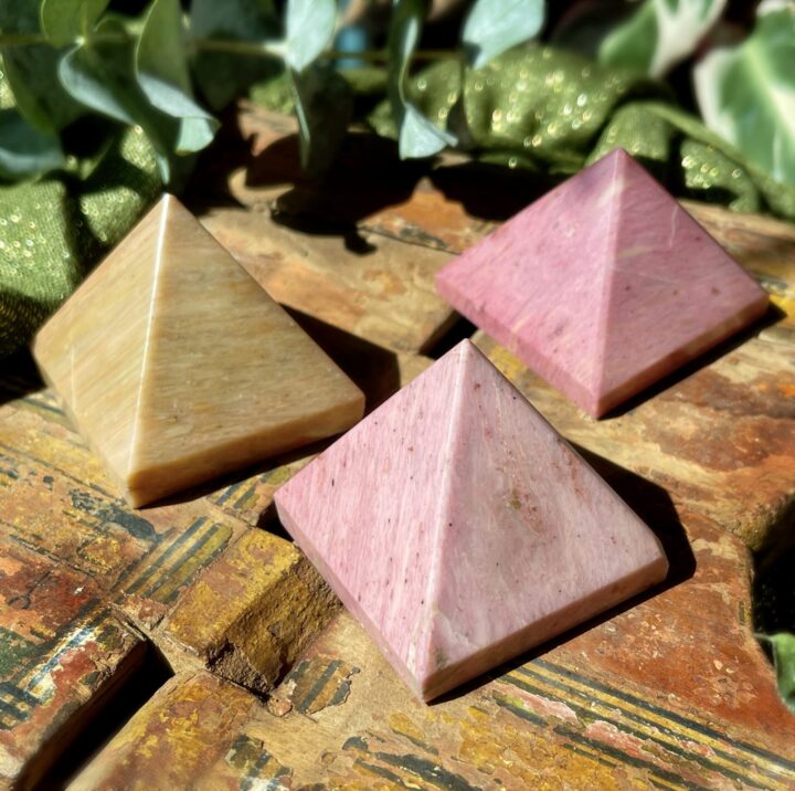 Gaia’s Love and Grounding Pink Petrified Wood Pyramid