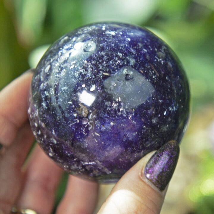 Gemmy Lepidolite Peaceful Soothing Sphere