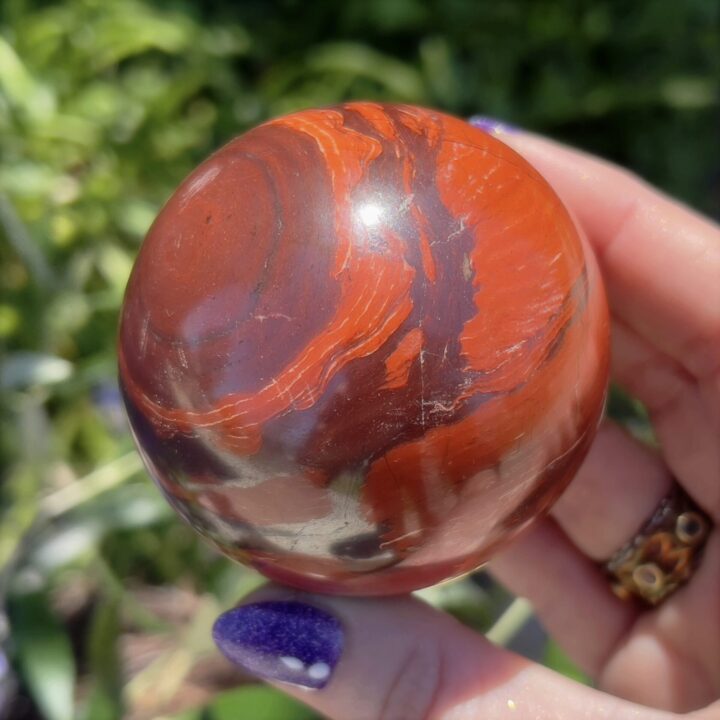 Snakeskin and Maligano Jasper Sphere Duo