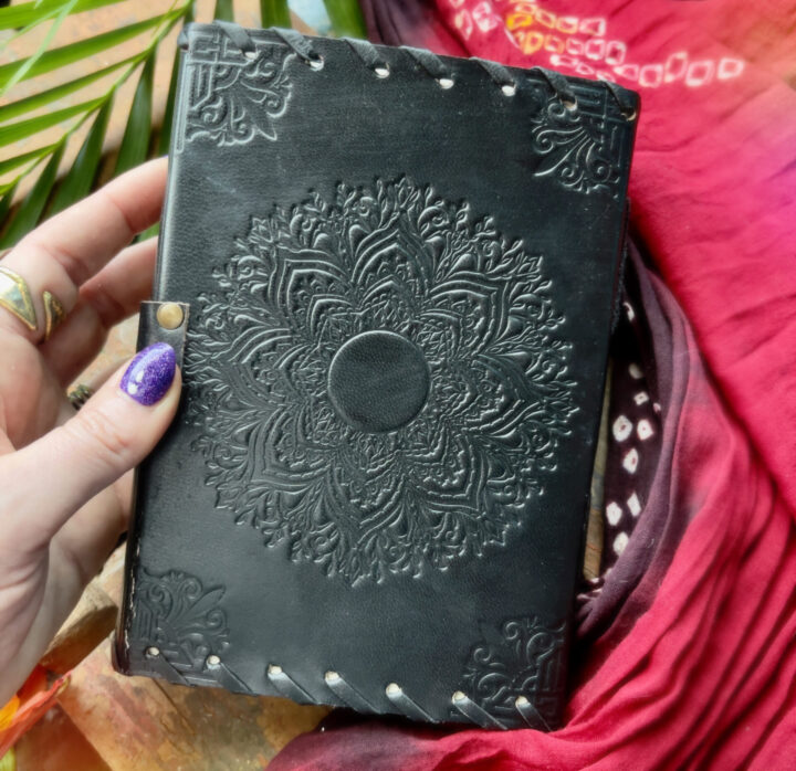 Earth Star Chakra Leather Journal