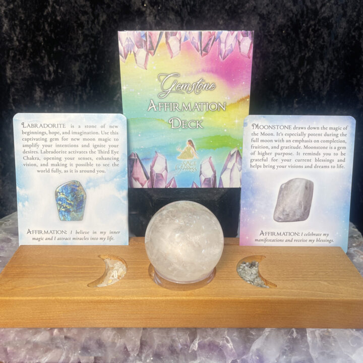 Triple Moon Oracle Display Altar Set