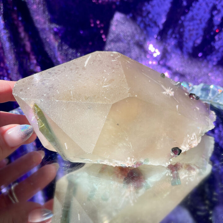 Smoky Quartz with Watermelon Tourmaline