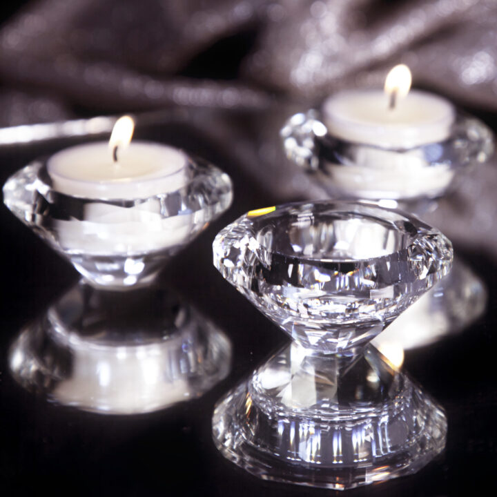 Diamond Prism Tea Light Holder