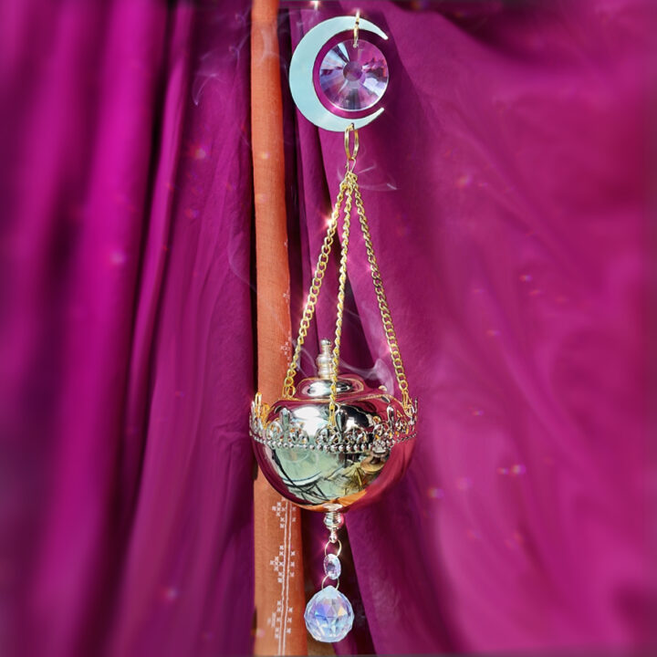 Golden Suncatcher Hanging Incense Burner