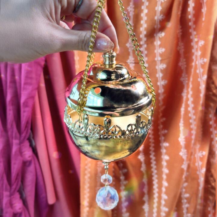 Golden Suncatcher Hanging Incense Burner