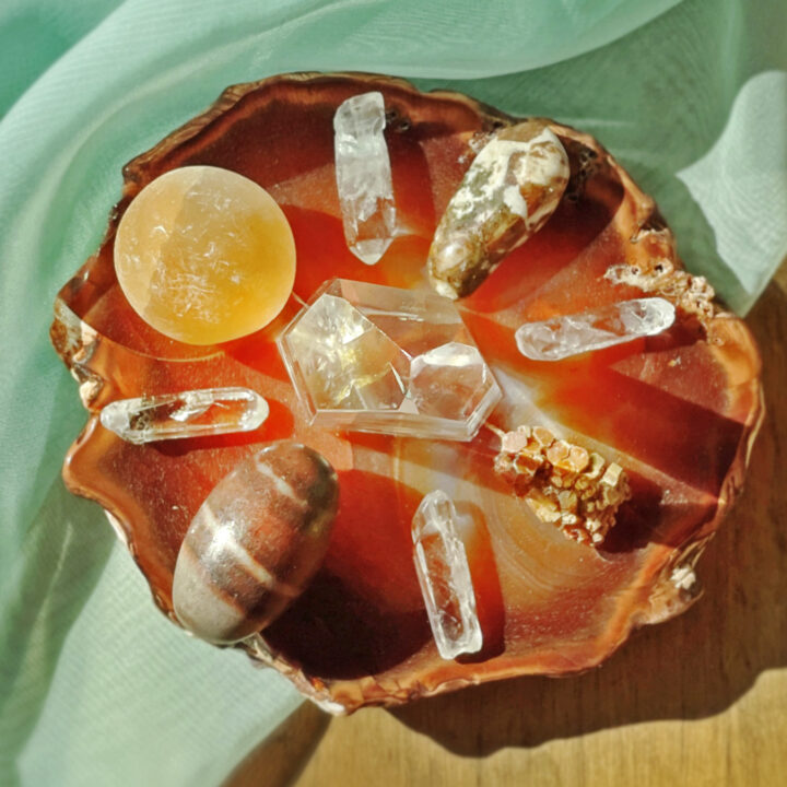 Indulge Your Senses Crystal Grid