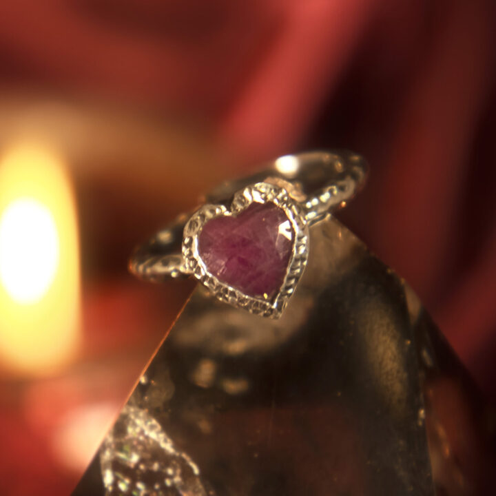 Passionate Love Ruby Heart Ring
