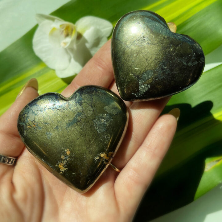 Inner Visions Covellite and Chalcopyrite Heart