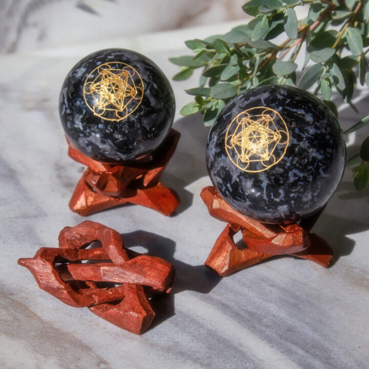 Wooden Sphere Stand