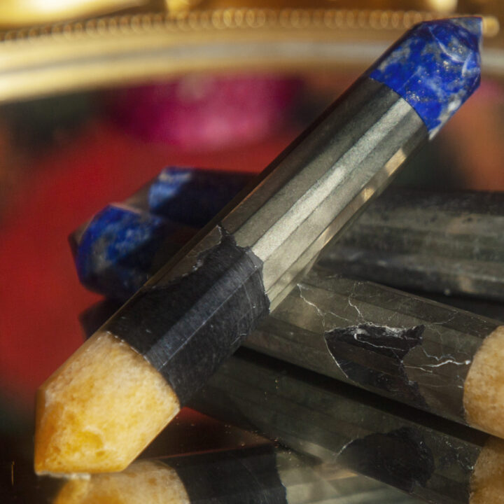 Yellow Aventurine, Lapis, and Pyrite Self-Empowerment Vogel