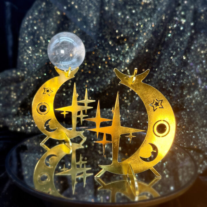 Moon and Star Celestial Sphere Holder