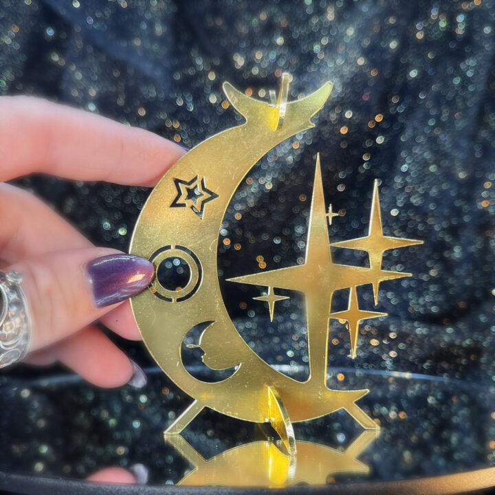 Moon and Star Celestial Sphere Holder