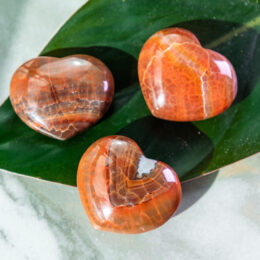 Fire Agate Passionate Heart