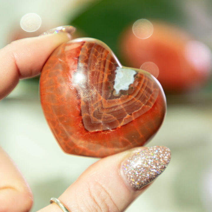 Fire Agate Passionate Heart