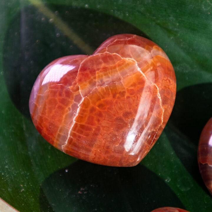 Fire Agate Passionate Heart