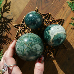 Nurtured by Nature Evergreen Jasper Sphere