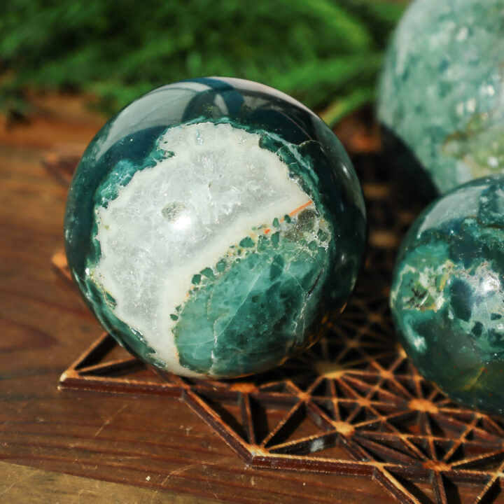 Nurtured by Nature Evergreen Jasper Sphere