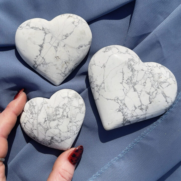 Strength of Spirit Howlite Heart