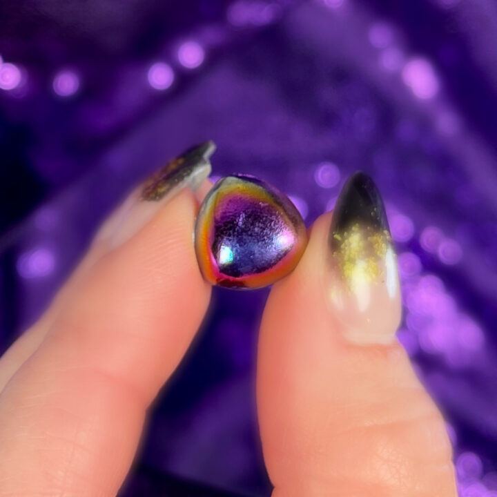 Titanium Aura Quartz Cabochon