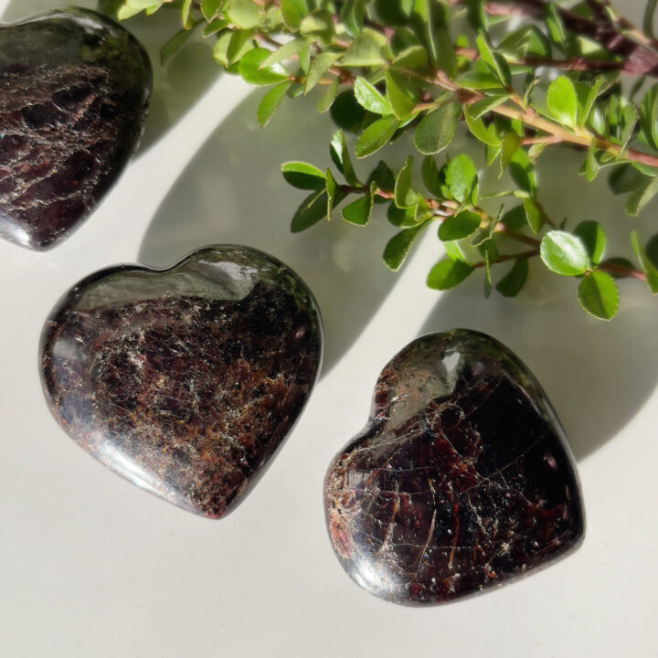 Almandine Garnet Centering Heart