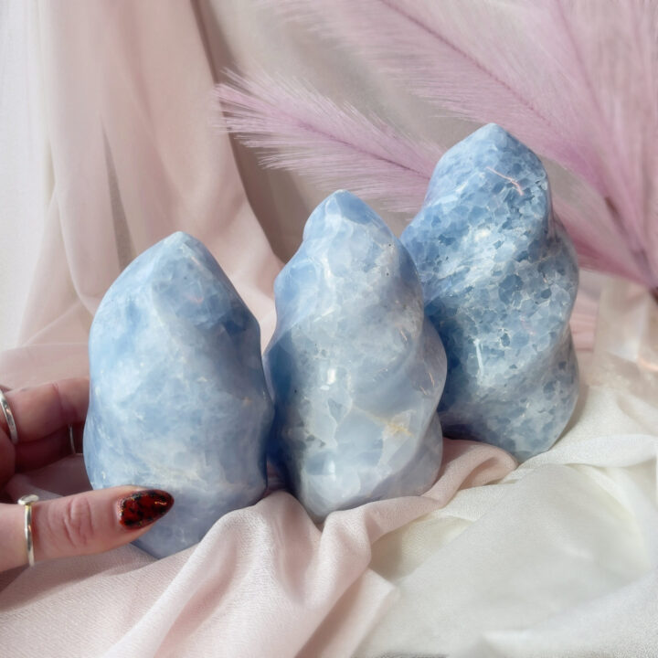 Blue Calcite Harmony Flame