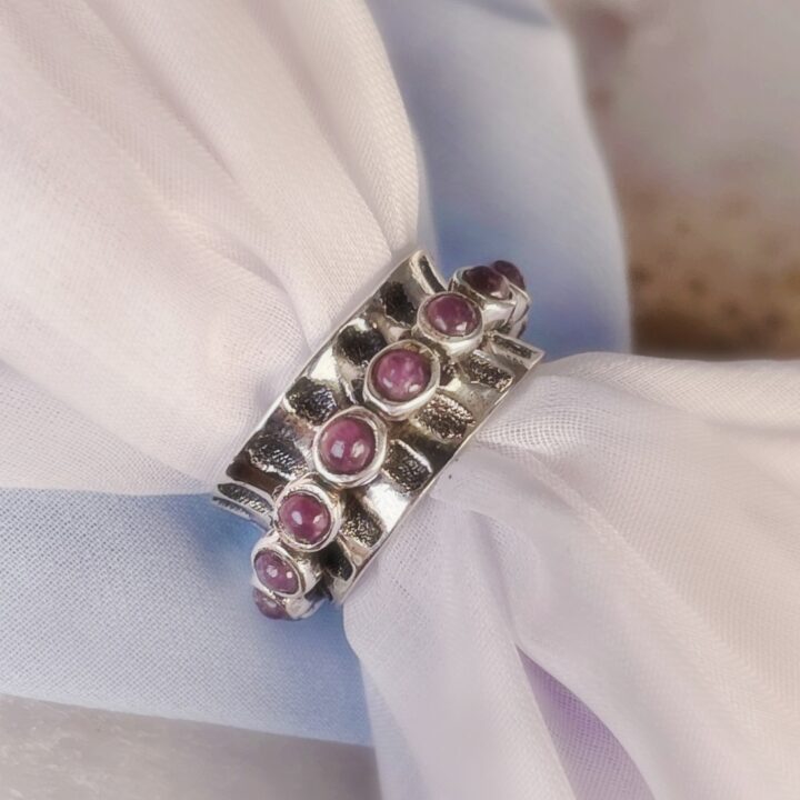 Calming Lepidolite Spinner Ring