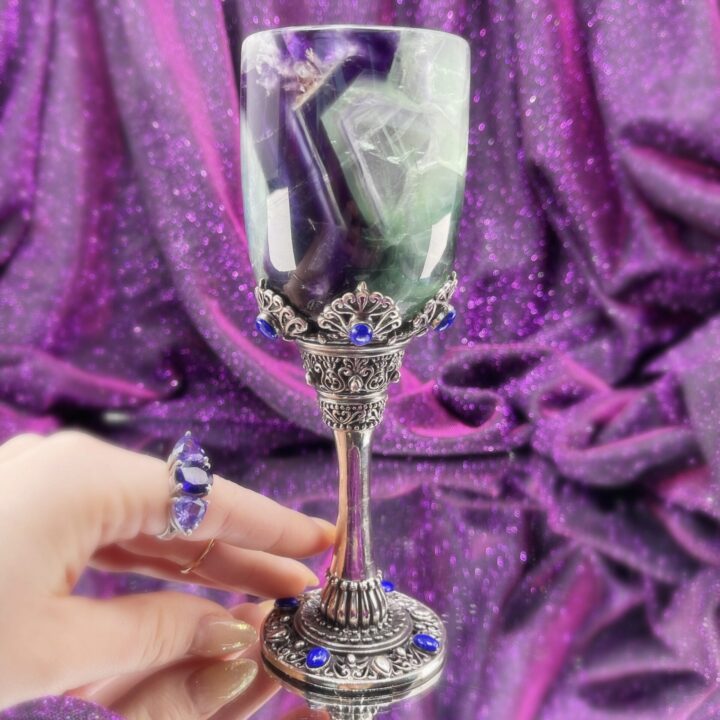 Fluorite and Lapis Lazuli Chalice