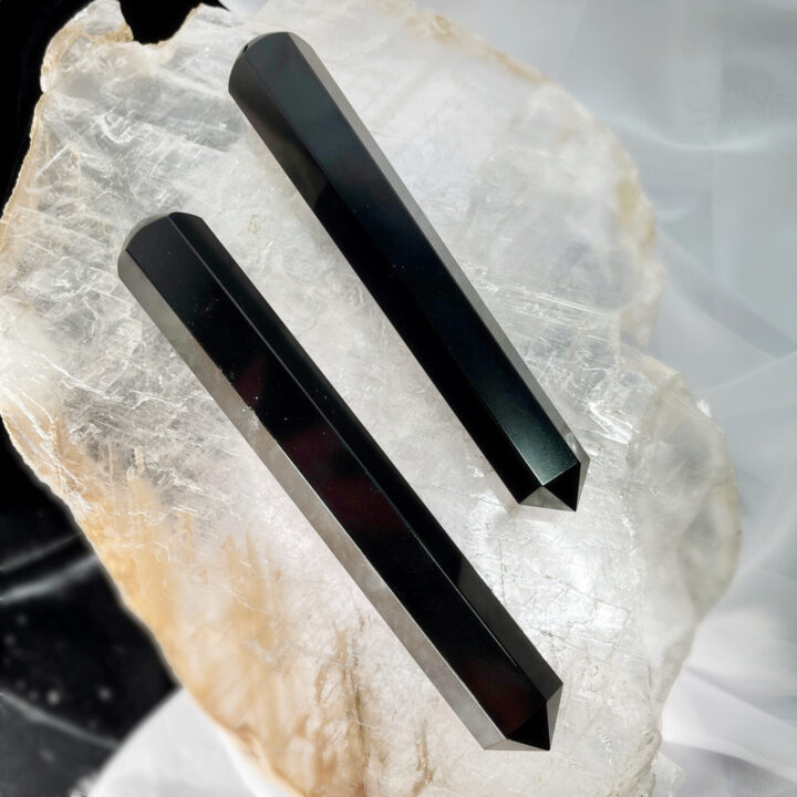 Black Agate Grounding Massage Wand