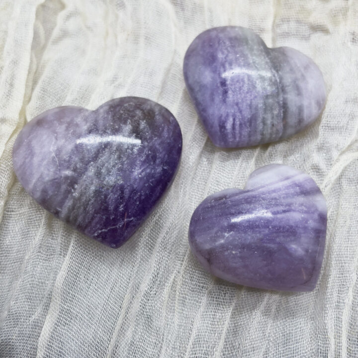 Find Your Purpose Purple Velvet Fluorite Heart