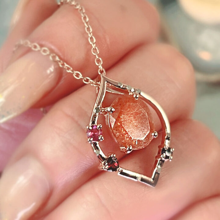 Let Love Lead Sunstone Pendant