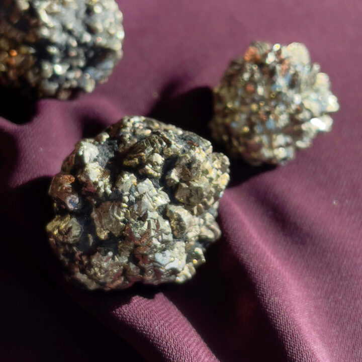 Natural Pyrite with Goethite
