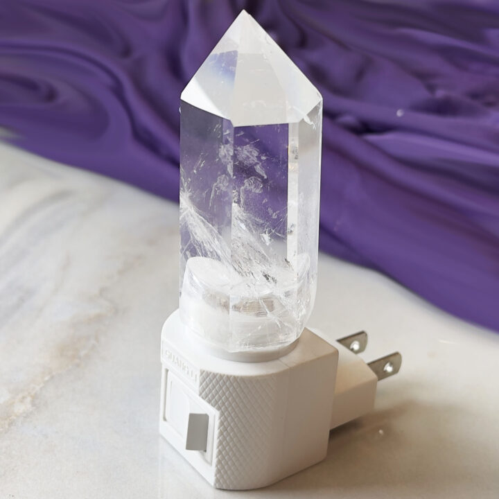 Raise the Vibe Clear Quartz Generator Night Light