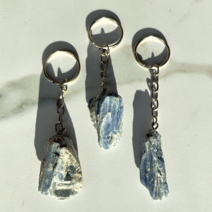 Keep Your Cool Blue Kyanite Keychain