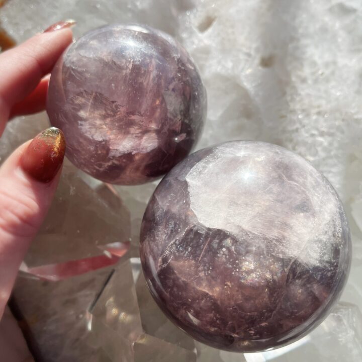 Follow Your Bliss Mica in Fluorite Sphere