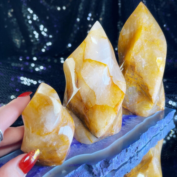 Golden Healer Quartz Flame