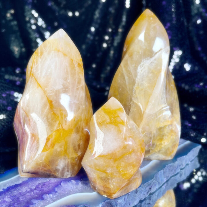 Golden Healer Quartz Flame