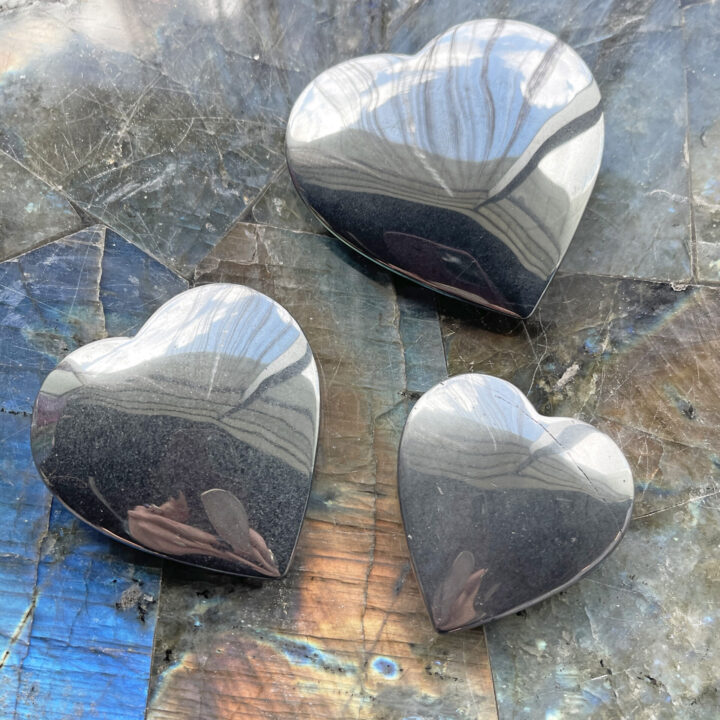 Grounded Love Hematite Heart