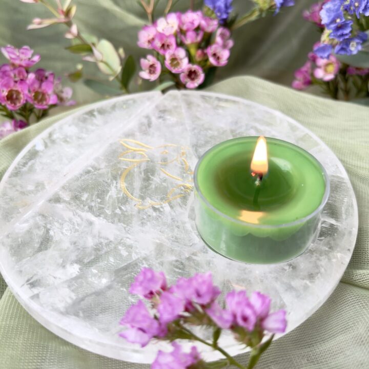 Quartz Card and Tea Light Holder