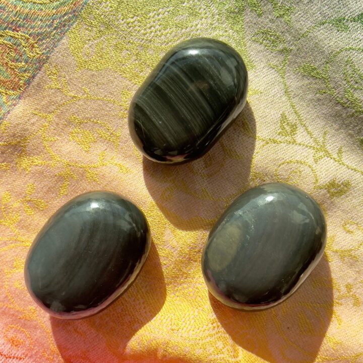 Rainbow Obsidian Releasing Palm Stone