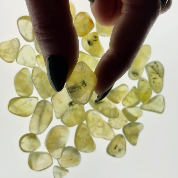 Tumbled Yellow Prehnite