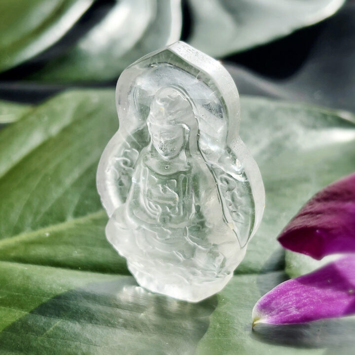 Amplified Compassion Clear Quartz Quan Yin