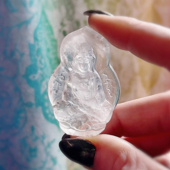 Amplified Compassion Clear Quartz Quan Yin