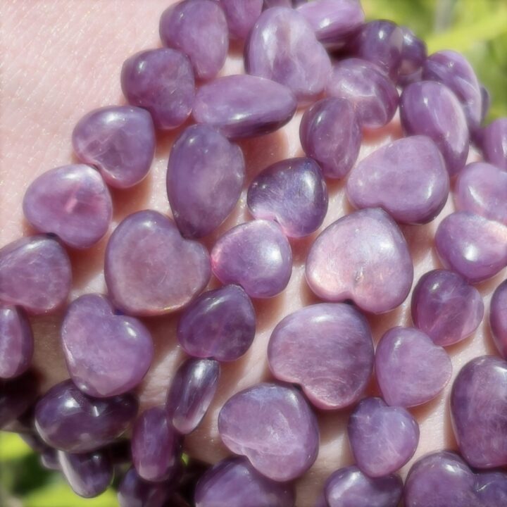 Gel Lepidolite Blissful Heart Bracelet