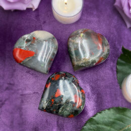 African Bloodstone Master Healer Heart