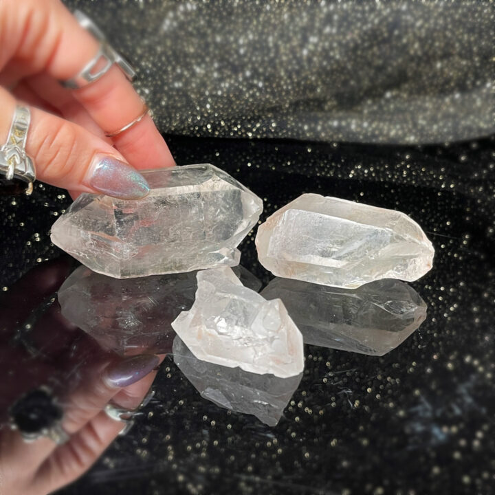 Double Terminated Lemurian Quartz Wand